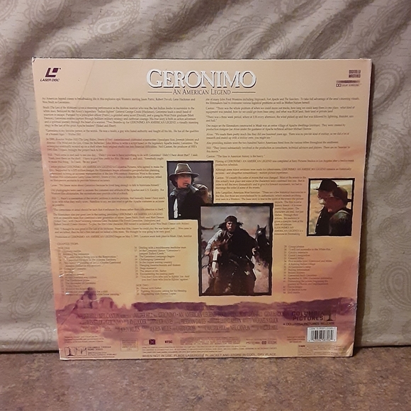 Geronimo Laser Disc Movie - Picture 2 of 2